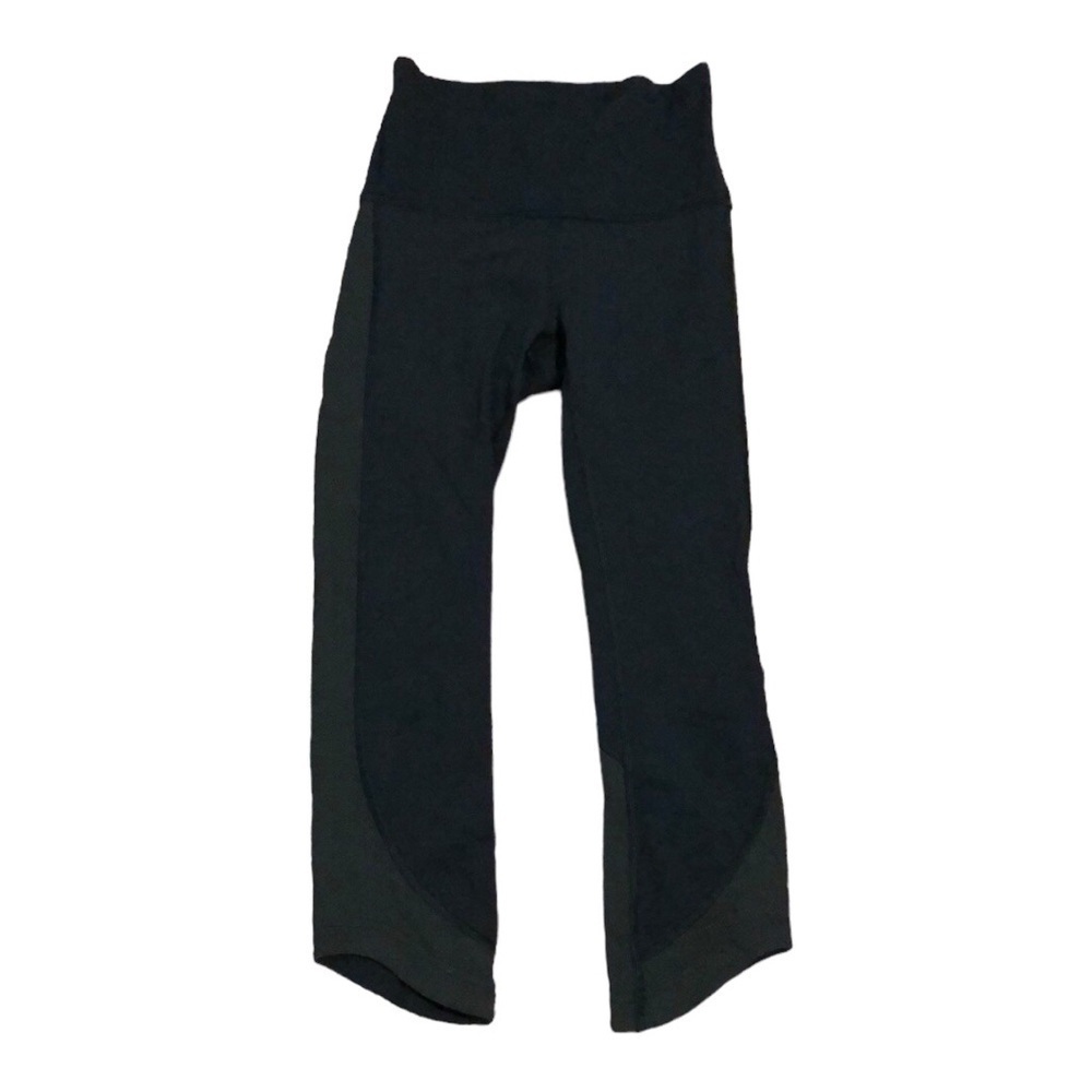 Lululemon Womens Ready Set Go Crop Sz 2 Workout Exercise Submarine Athleisure